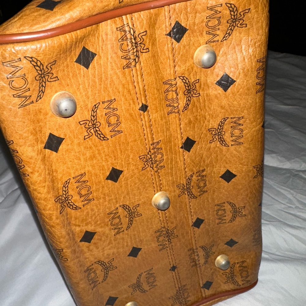 “Vintage MCM Boston Satchel” “Visetos Speedy Bag” “Cognac Monogram Handbag” - Picture 10 of 10